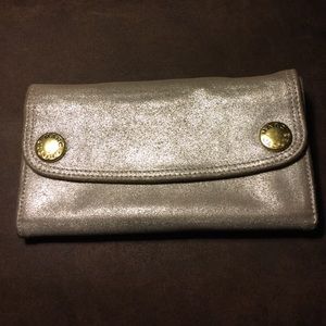Marc Jacobs Gold/Silver Leather Wallet
